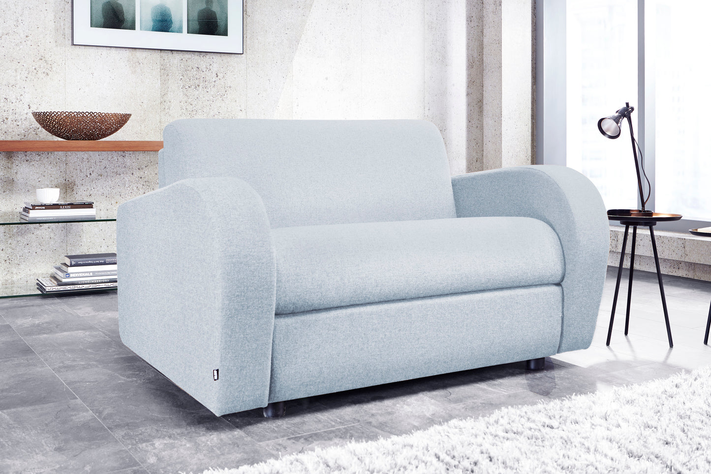 Jay-Be® Retro Sofa Bed Chair with Deep Sprung Mattress - One seater