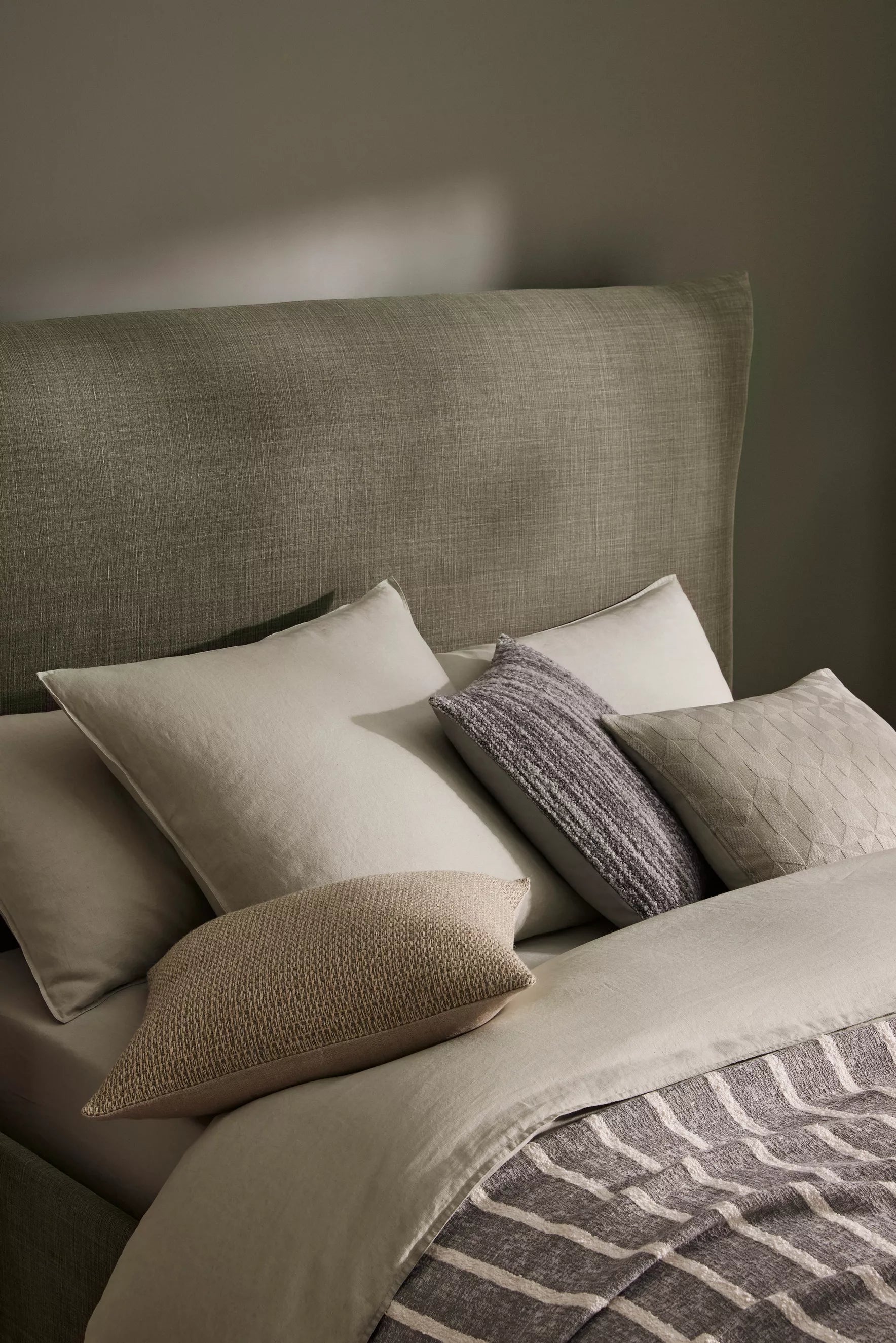 Ravello Linen Pillowcase Set Sage