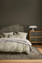 Ravello Linen Flat Sheet Sage – view 3