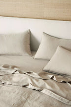 Ravello Linen Fitted Sheet Bone – view 3