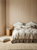 Ravello Linen Flat Sheet Bone – view 4