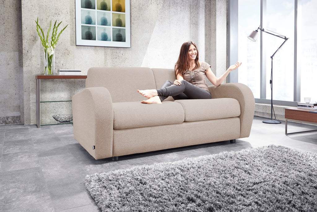 Jay-Be® Retro Sofa Bed with Deep Sprung Mattress - Two seater