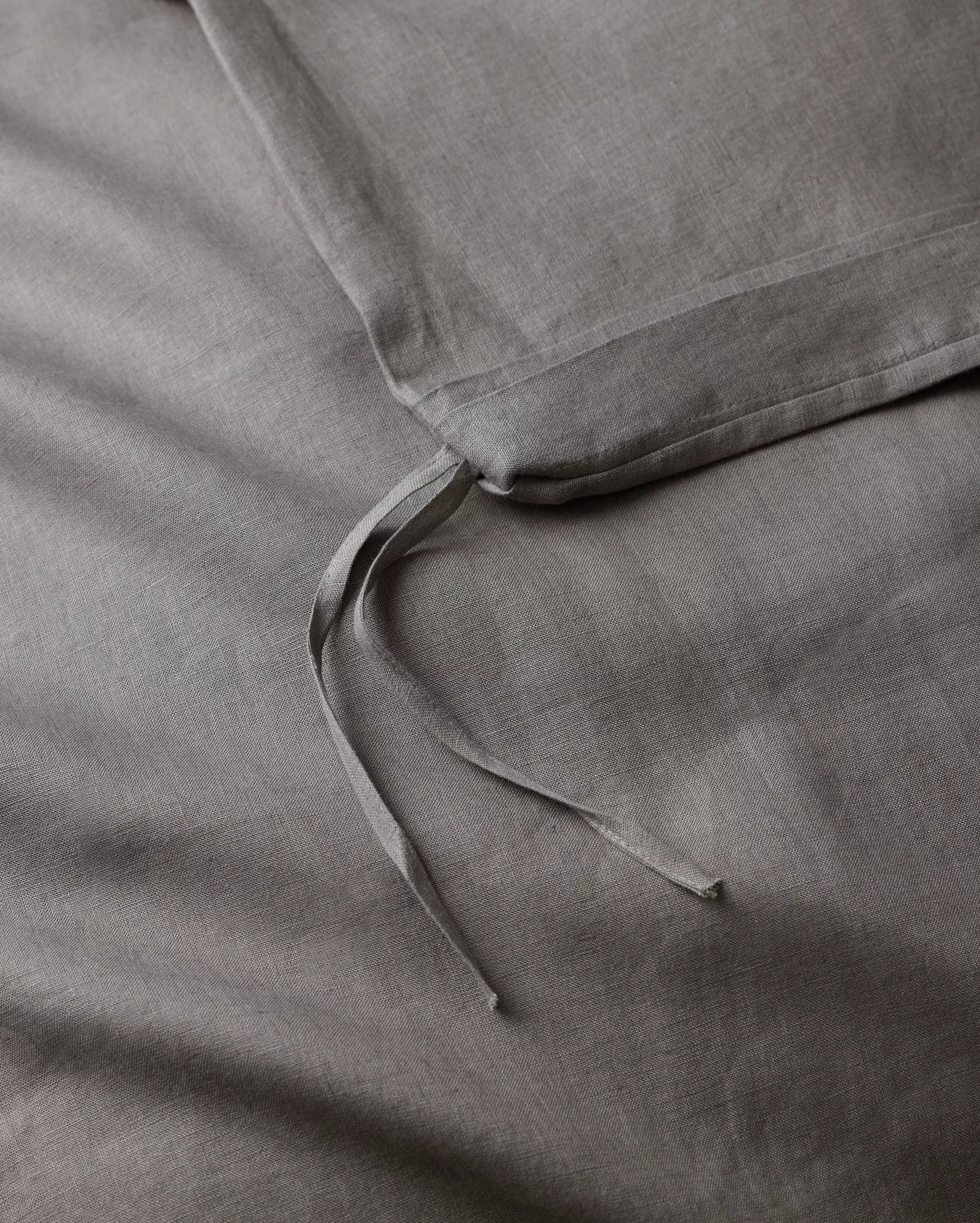 Ravello Linen Quilt Cover Charcoal