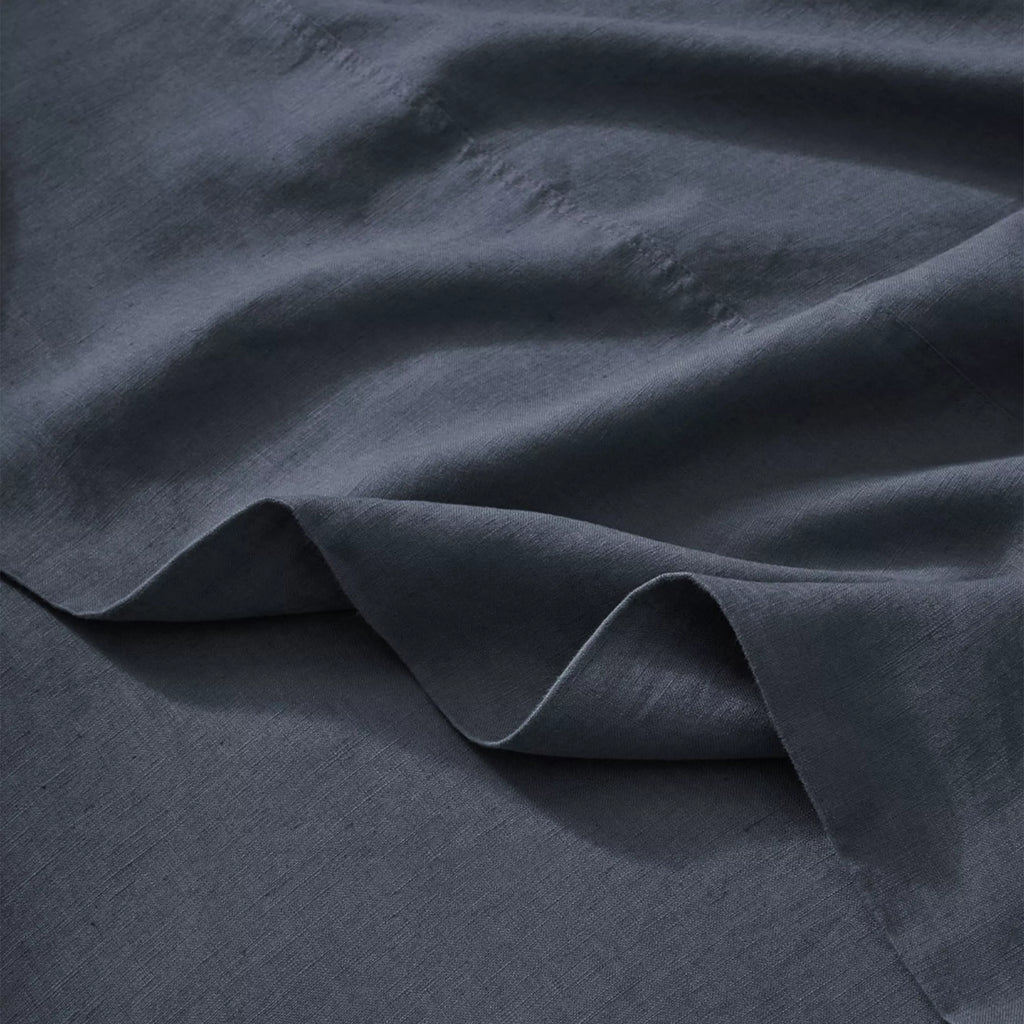 Ravello Linen Flat Sheet Denim