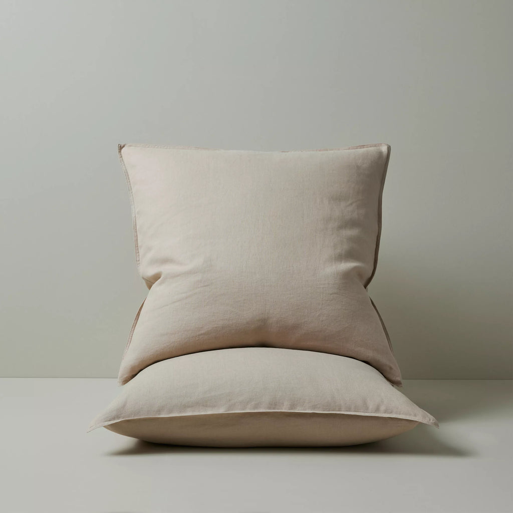 Ravello Linen Pillowcase Set Shell