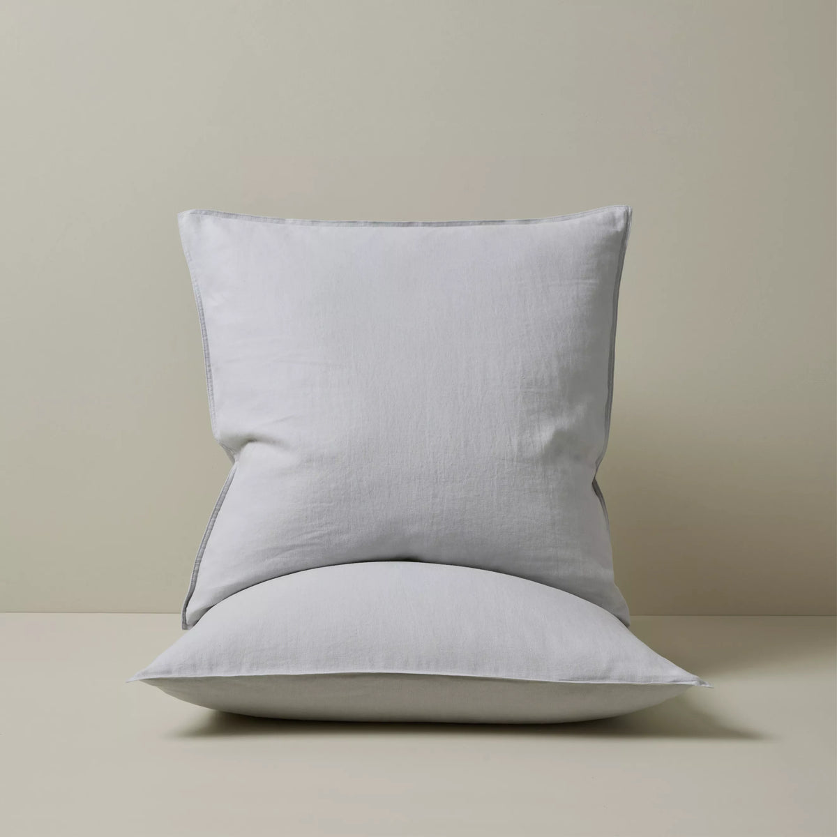 Ravello Linen Pillowcase Set Silver – view 2