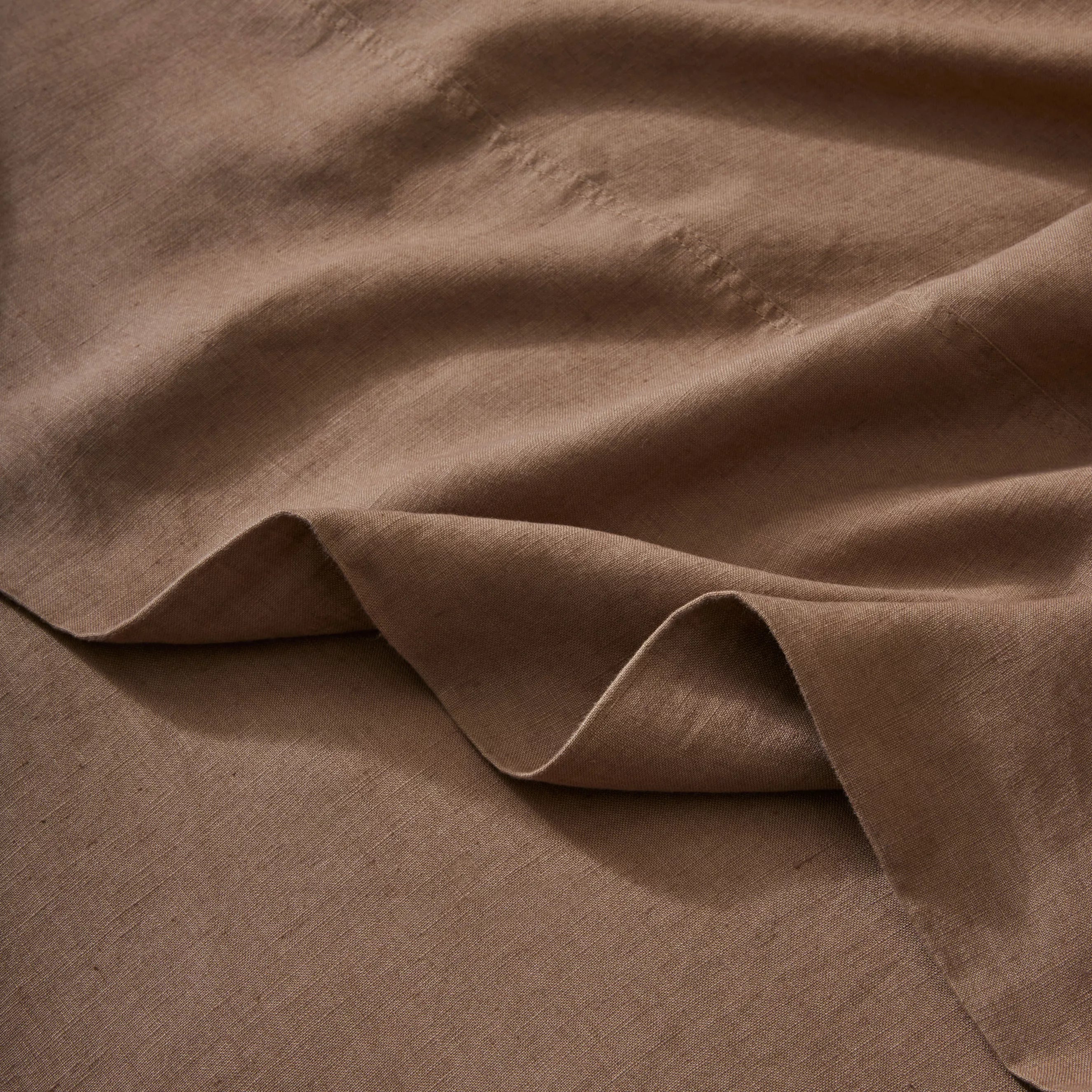 Ravello Linen Flat Sheet Biscuit