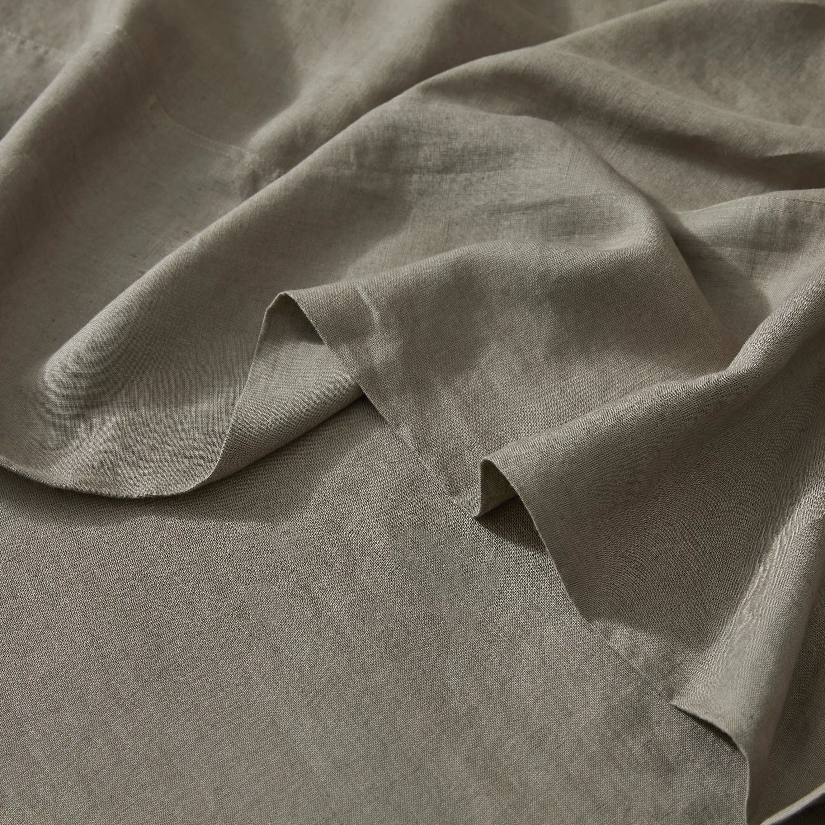 Ravello Linen Flat Sheet Caper