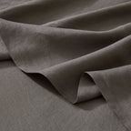Ravello Linen Flat Sheet Charcoal