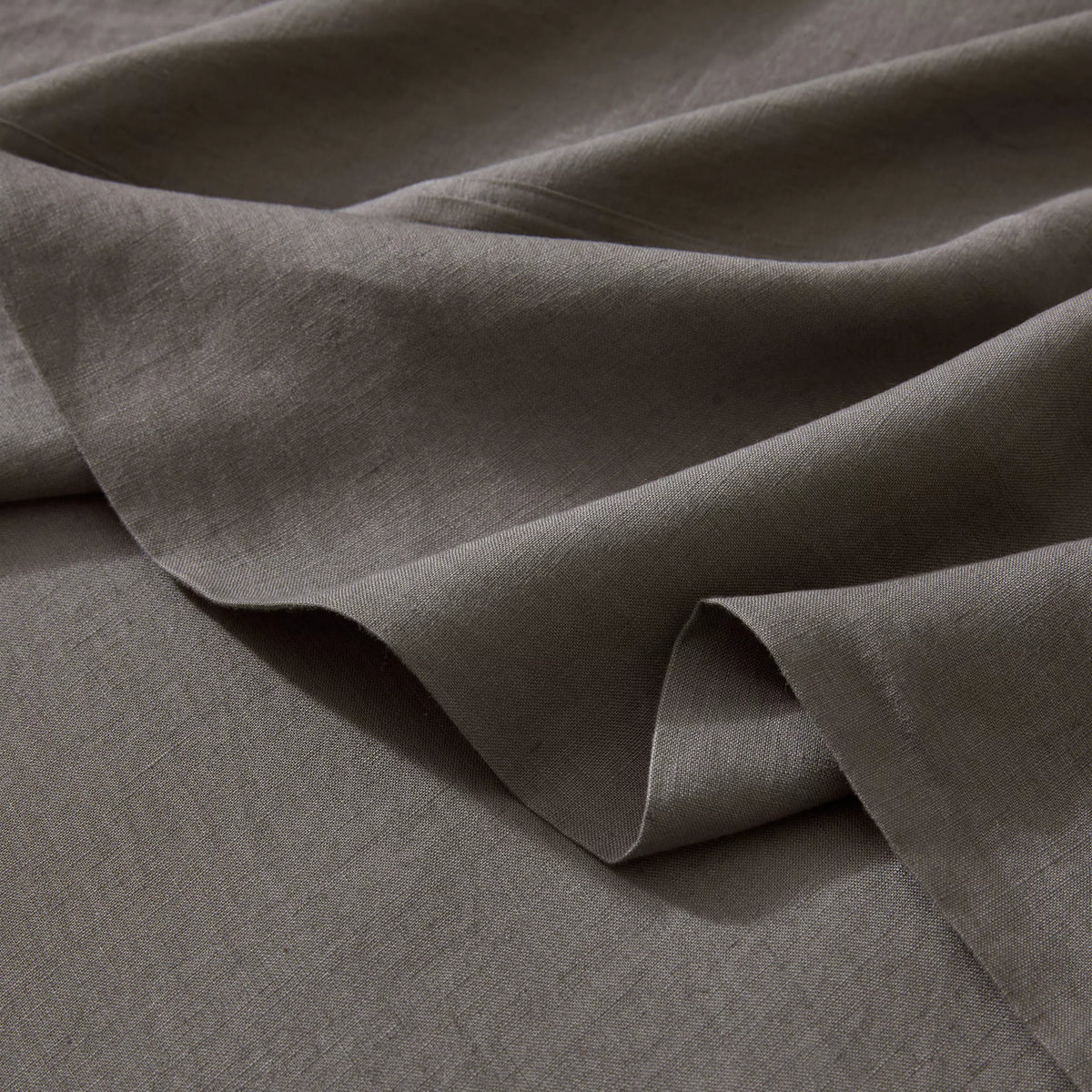 Ravello Linen Flat Sheet Charcoal