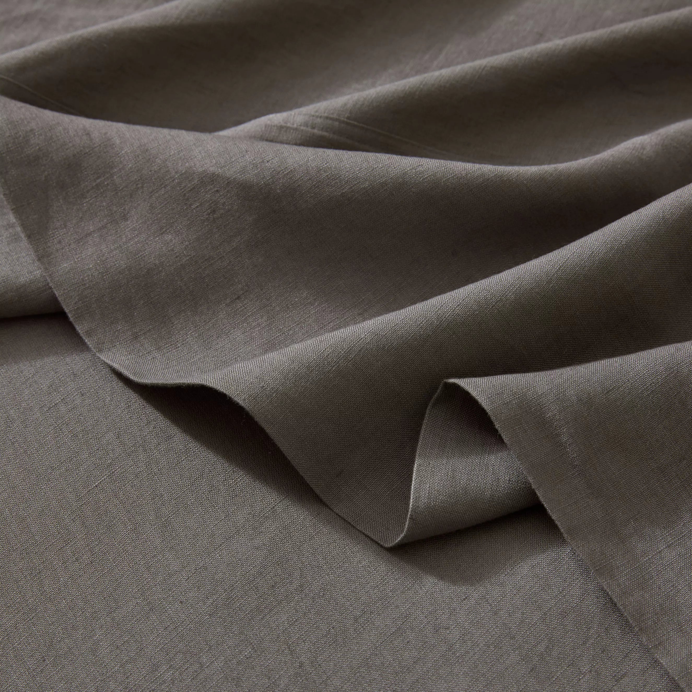 Ravello Linen Flat Sheet Charcoal