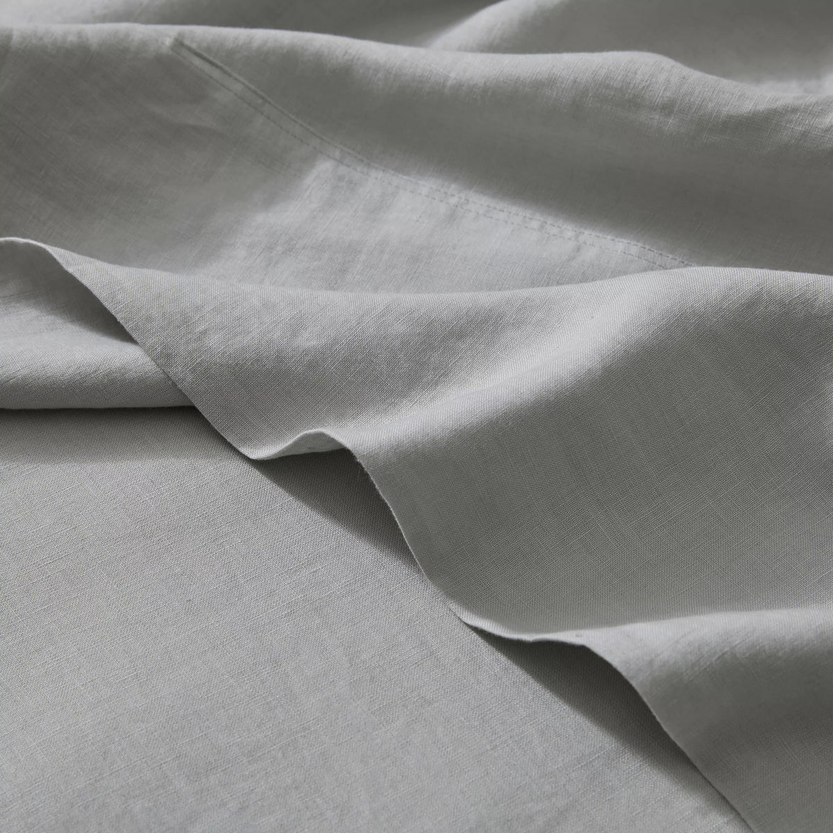 Ravello Linen Flat Sheet Silver