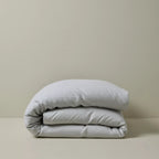 Ravello Linen Quilt Cover Silver