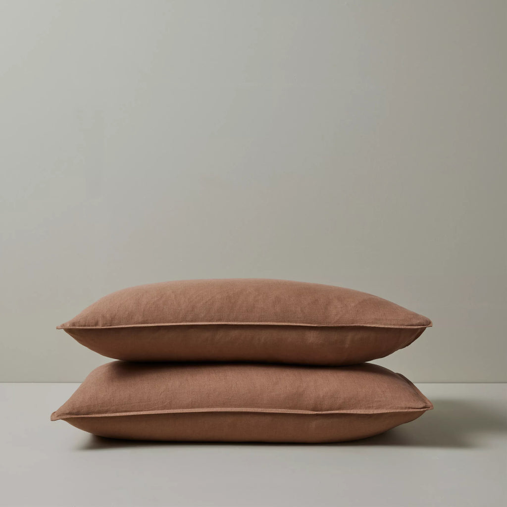Ravello Linen Pillowcase Set Biscuit