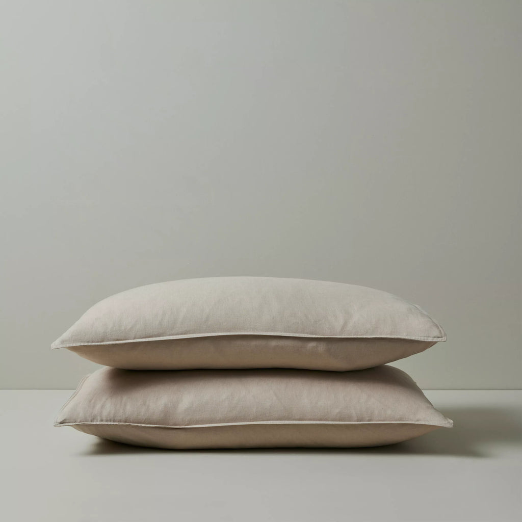 Ravello Linen Pillowcase Set Shell