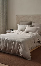 Ravello Linen Flat Sheet Pebble – view 4