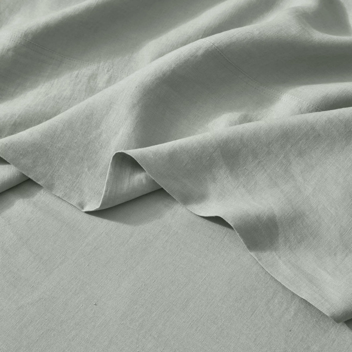 Ravello Linen Fitted Sheet Sage – view 2