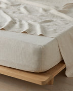 Sova Flat Sheet Savanna Pinstripe