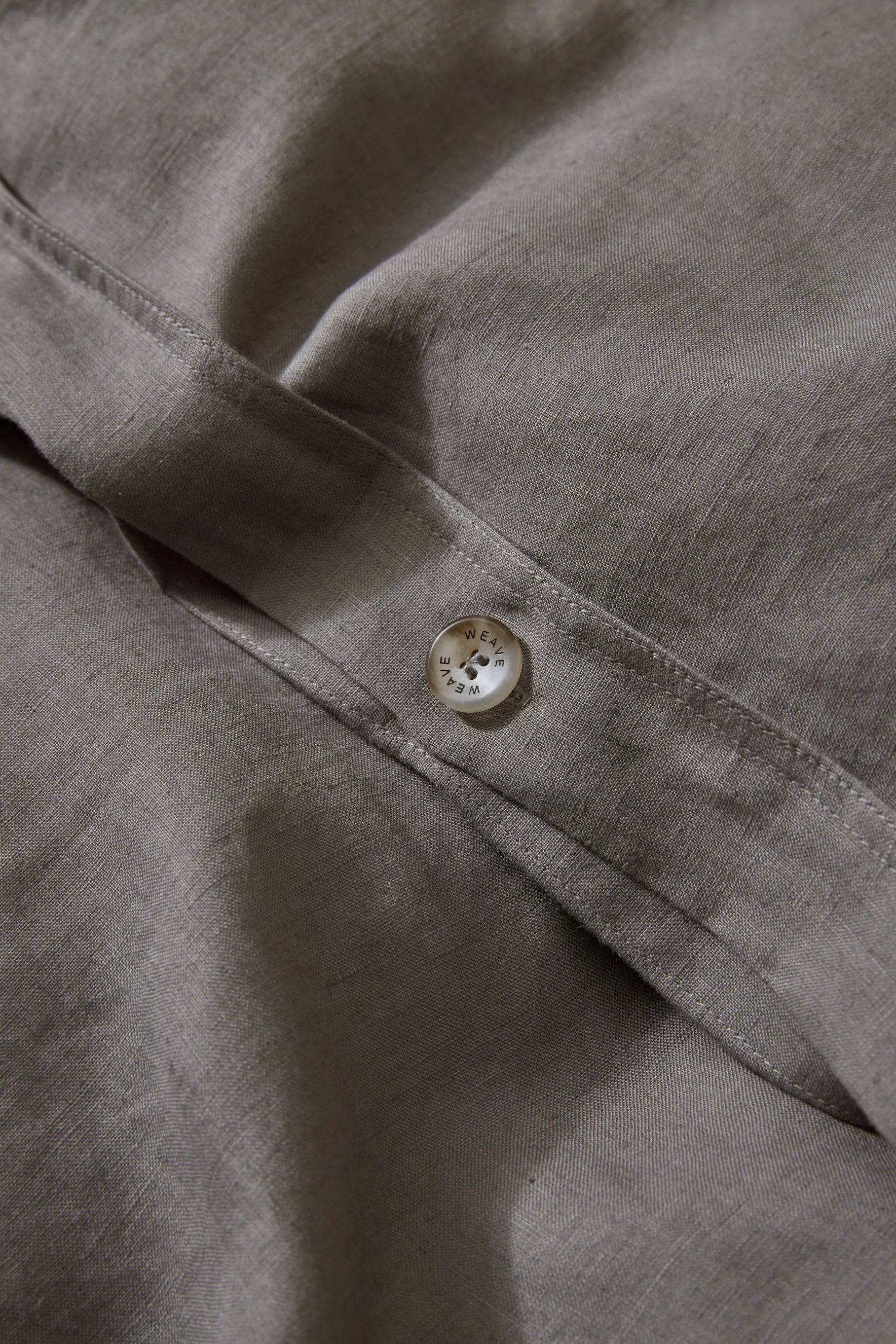 Ravello Linen Quilt Cover Charcoal