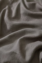 Ravello Linen Flat Sheet Charcoal – view 2