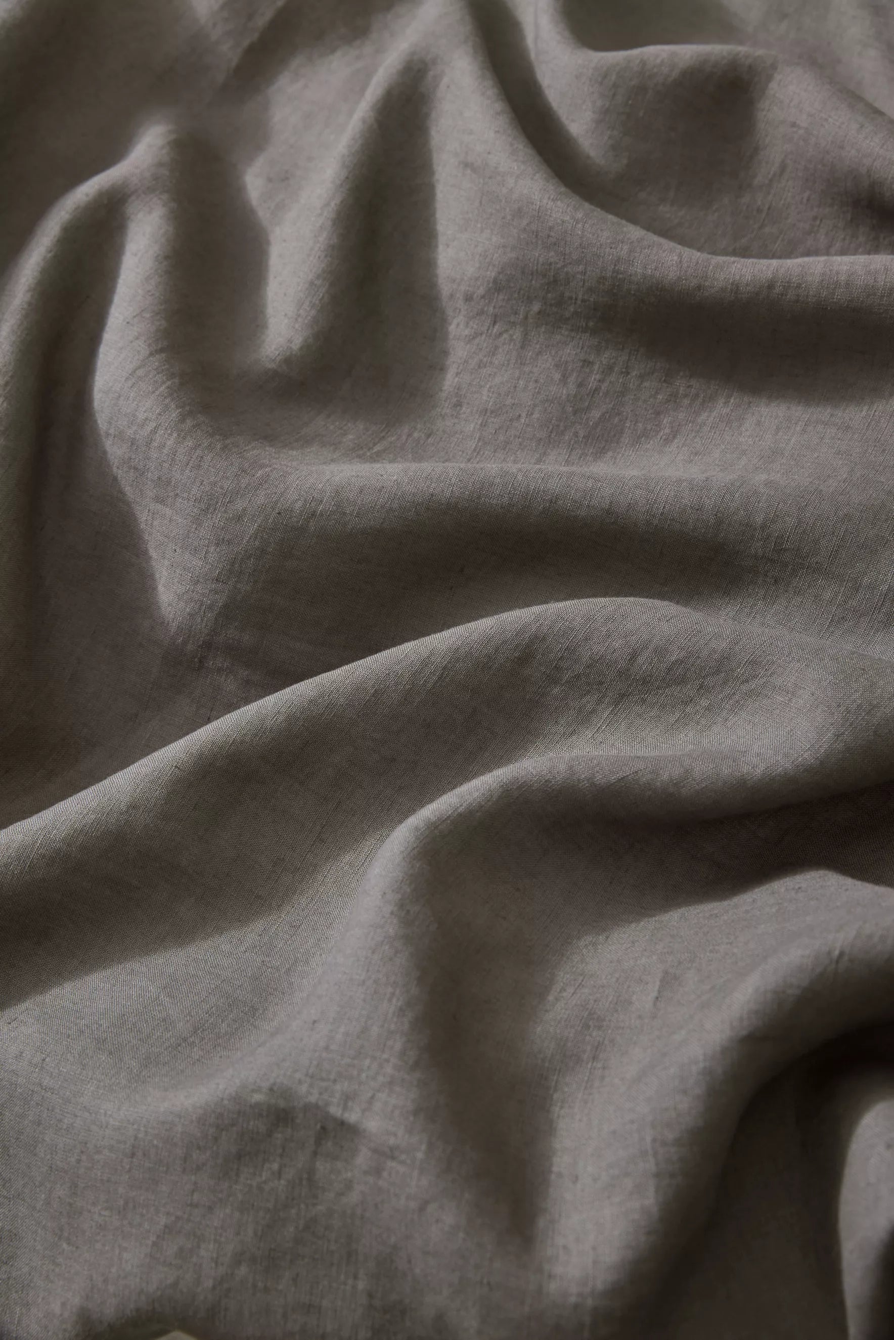 Ravello Linen Flat Sheet Charcoal