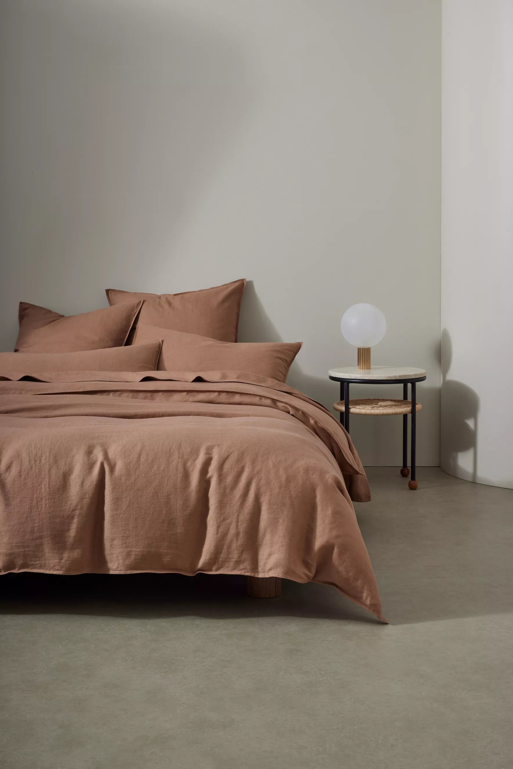 Ravello Linen Pillowcase Set Biscuit