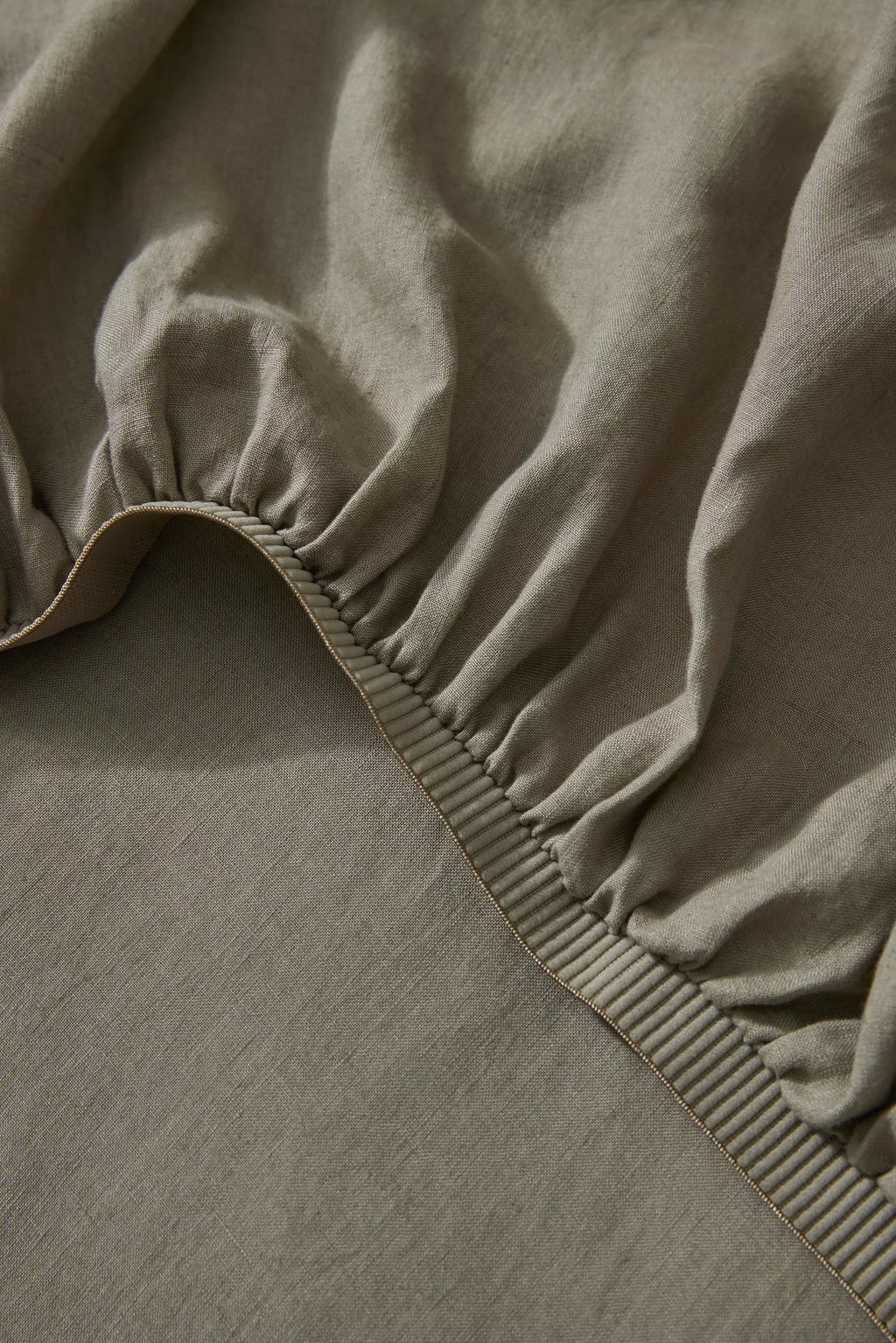 Ravello Linen Fitted Sheet Caper