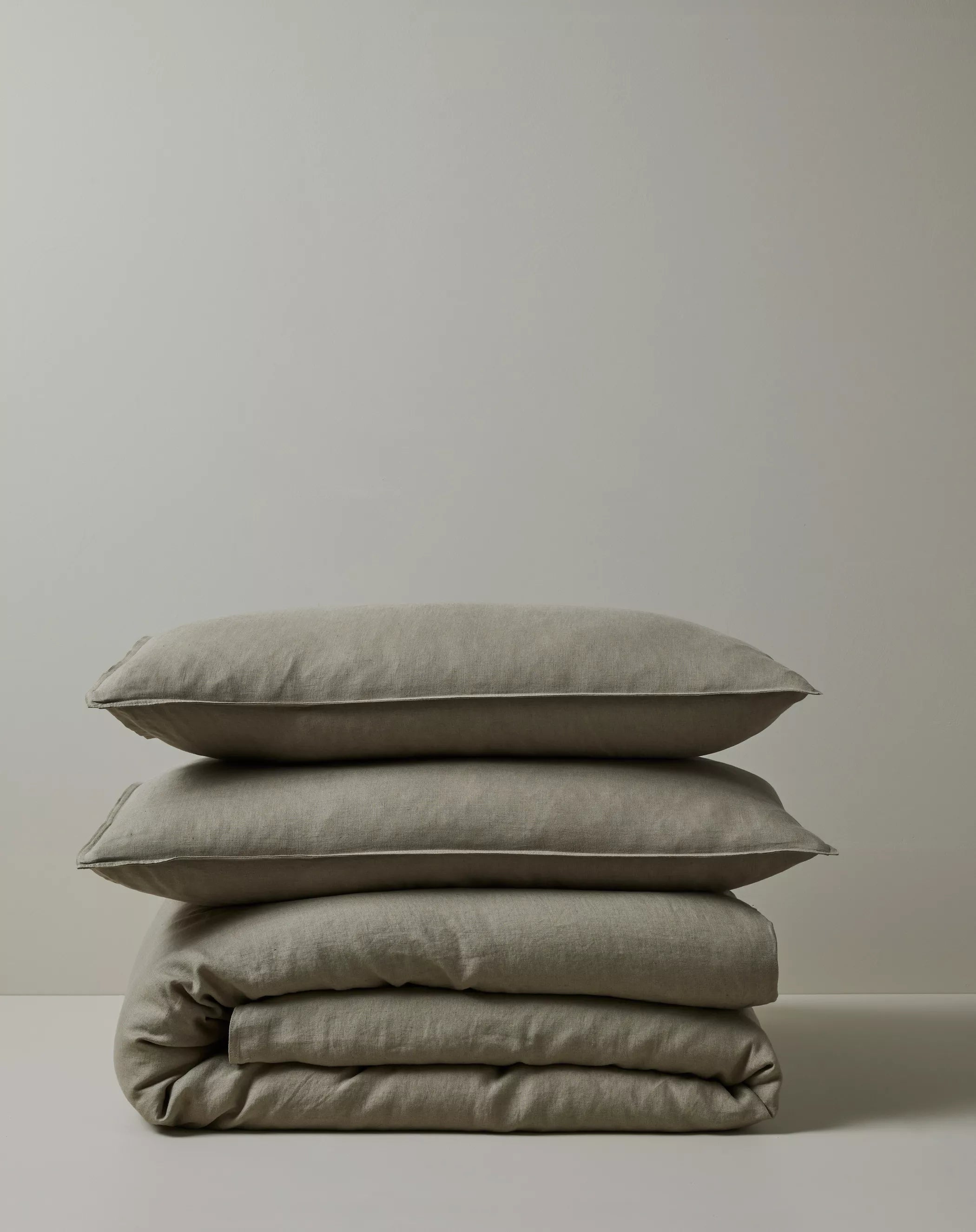 Ravello Linen Pillowcase Set Caper