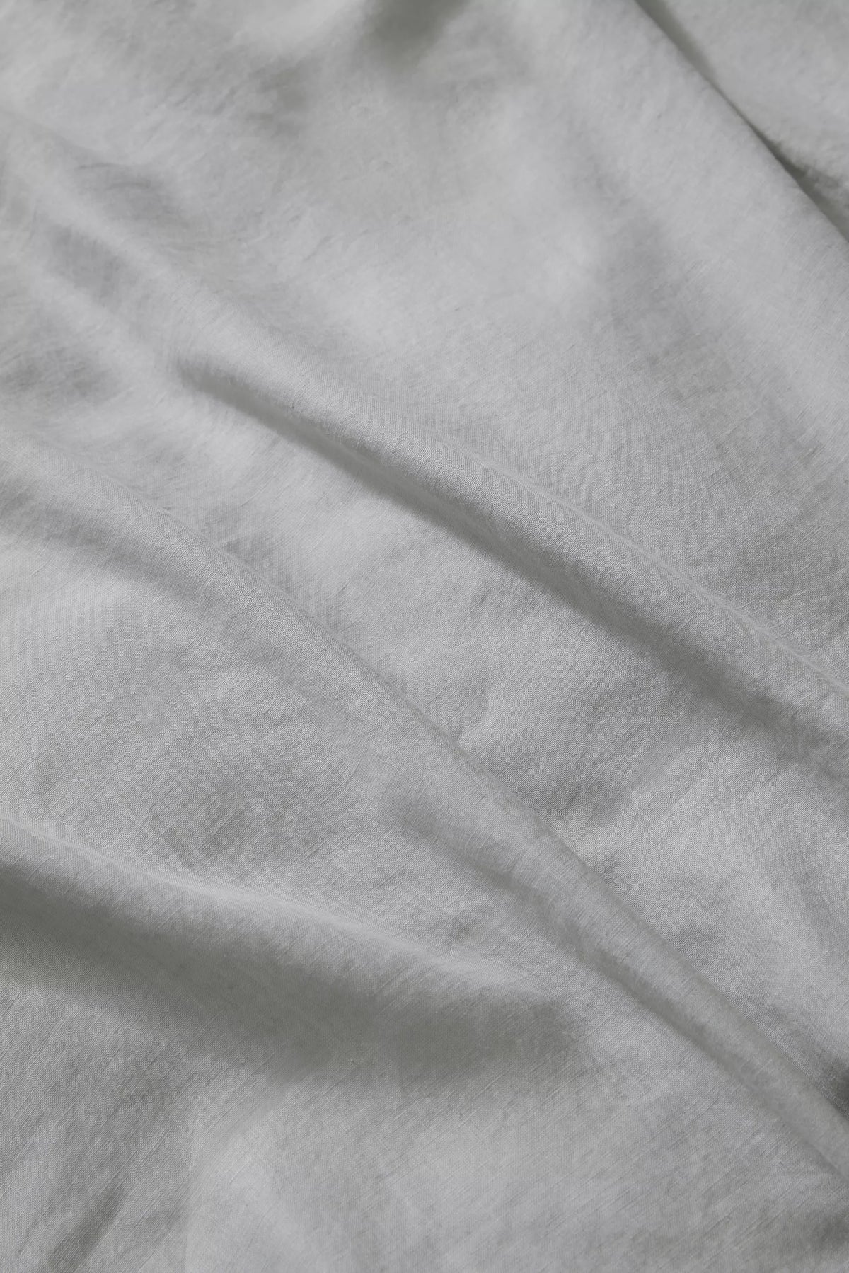Ravello Linen Fitted Sheet Silver – view 3