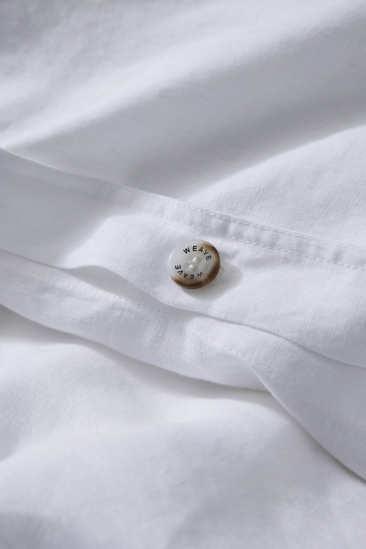 Ravello Linen Quilt Cover White – view 2