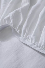 Ravello Linen Fitted Sheet White