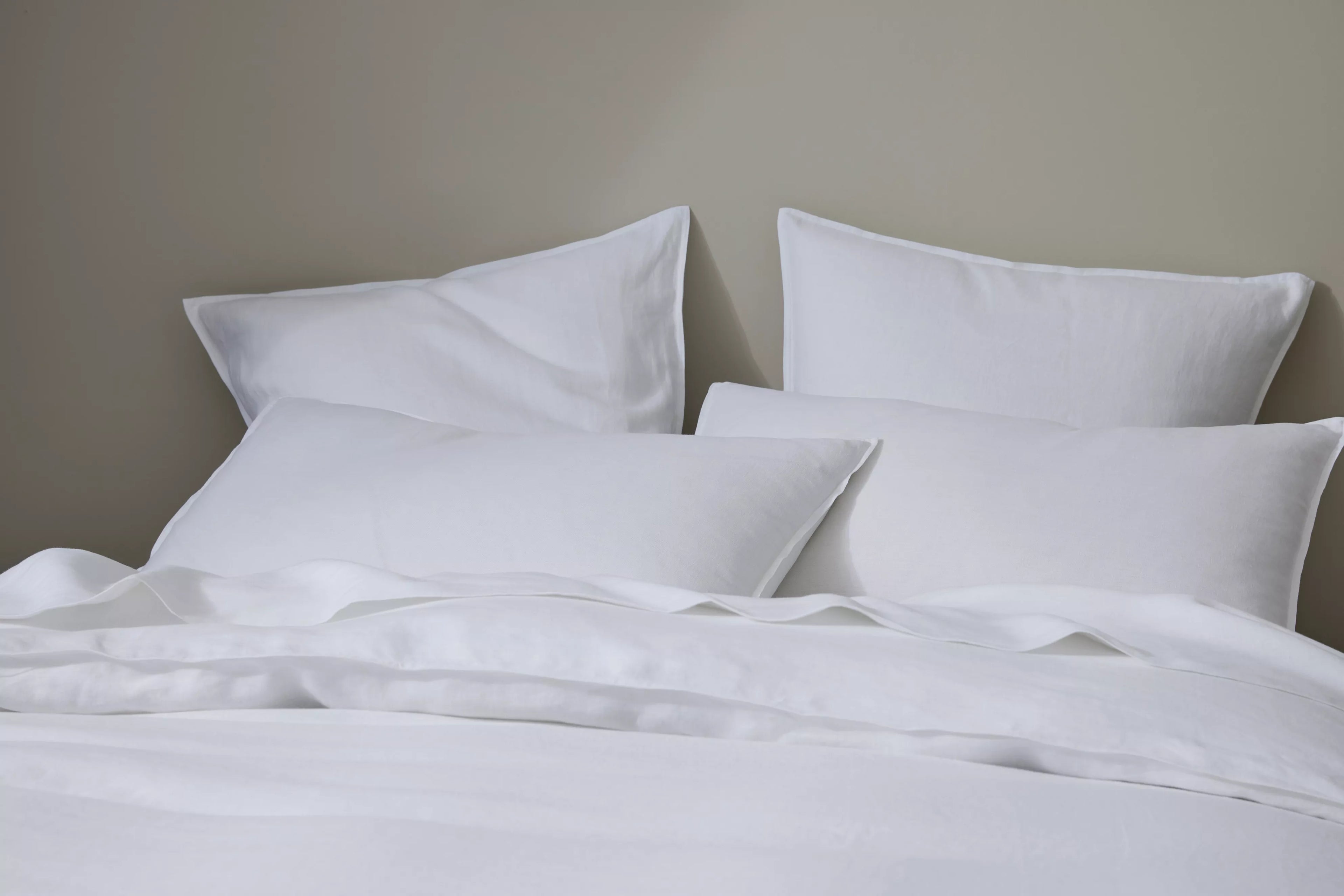 Ravello Linen Pillowcase Set White