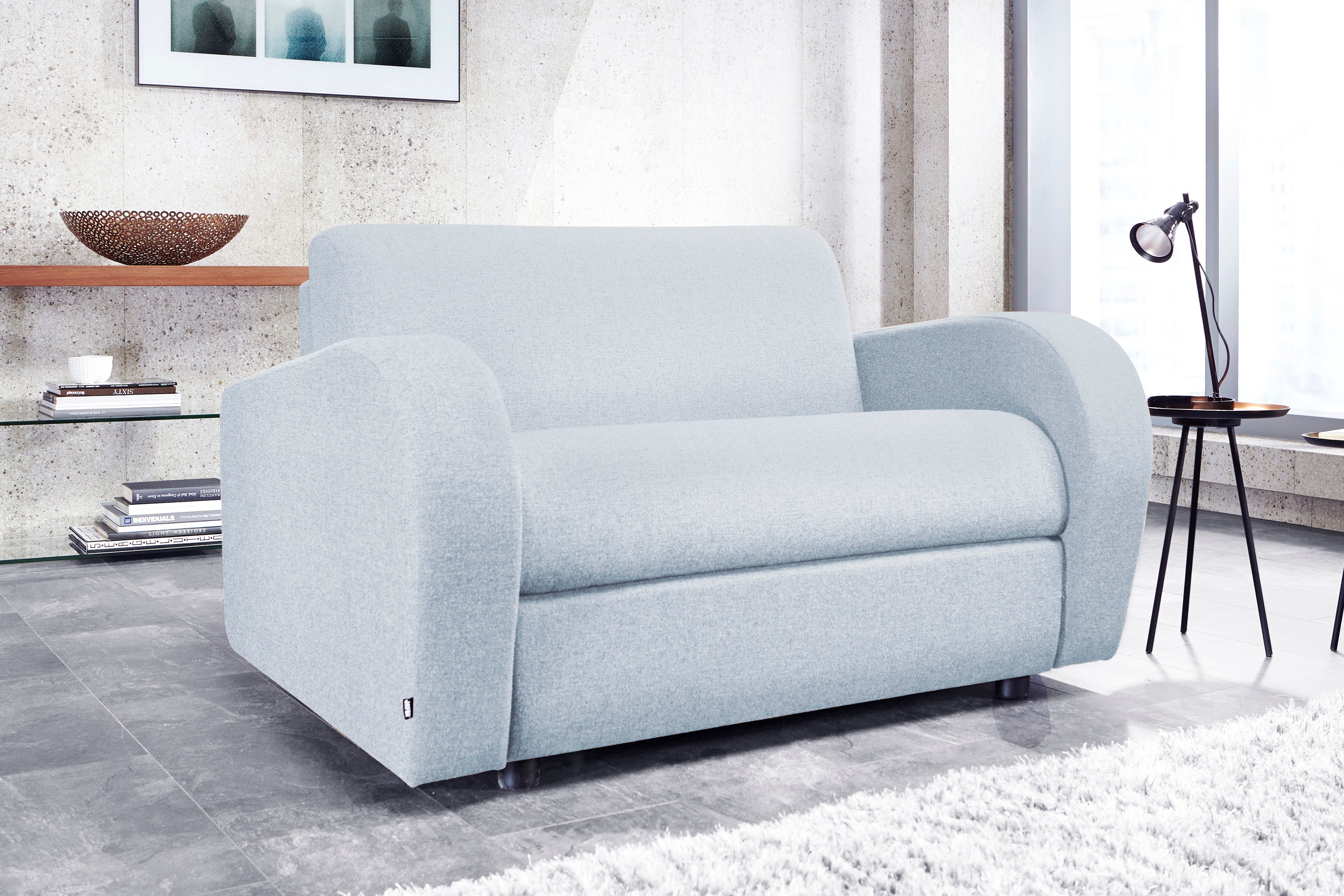 Jay-Be® Retro Sofa Bed Chair with Deep Sprung Mattress - One seater