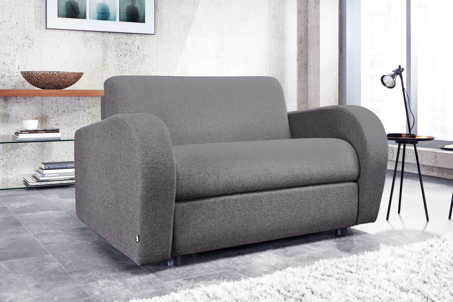 Jay-Be® Retro Sofa Bed Chair with Deep Sprung Mattress - One seater